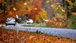 Herbst Straßenverkehr