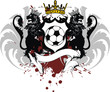 heraldic soccer lion crest10