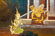 Art thai painting on wall in temple Art thai painting on wall in temple