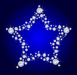 Stern aus Diamanten Stern aus Diamanten
