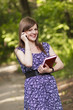 Cute girl talking on the phone