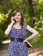 Cute girl talking on the phone
