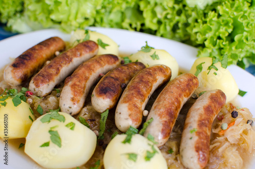 Bratwürste Mit Sauerkraut — Rezepte Suchen