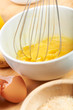 raw ingredients to make an omelet