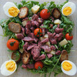Salade d'été format carré