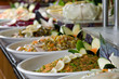 Buffet style appetizers.