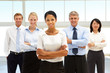 Confident business people