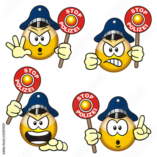 Illustration: Bowl Faces Police Bowl Faces Police