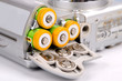 Batteries and camera
