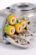 Batteries and camera