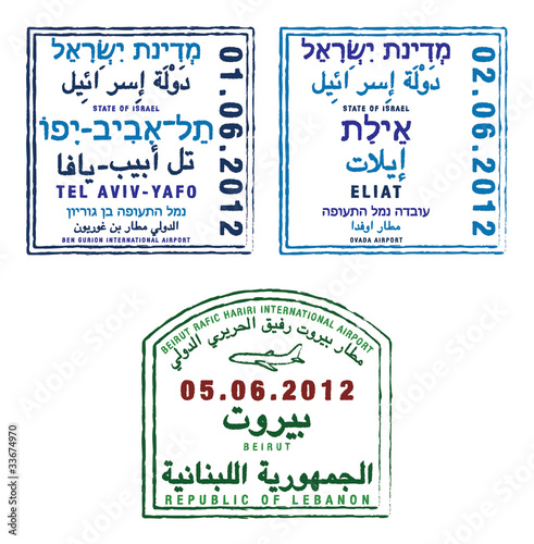 passport stamp vector free