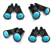 3d black field glasses range four set 3d black field glasses range four set