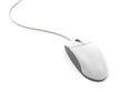 Gray computer mouse with cable Gray computer mouse with cable