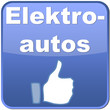 Button Elektroautos mit Daumen hoch