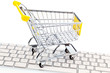Foto: Warenkorb und Tastatur. Online Shopping Warenkorb und Tastatur. Online Shopping