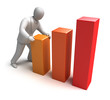 Whiteman and rising graph, 3D concept
