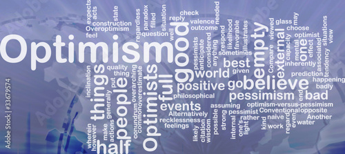 Illustration: Optimism word cloud Optimism word cloud