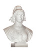 Buste de Marianne, fond blanc