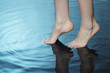 foot in water