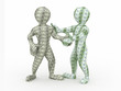 Cooperation euro and dollar. Conceptual image Cooperation euro and dollar. Conceptual image