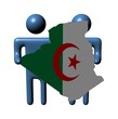 �����������: abstract people holding Algeria map flag illustration � Stephen Finn #33683509