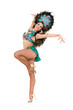Sexy carnival dancer posing