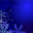 Christmas card -  Cartolina natalizia blu