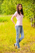 portraiit of young beautiful woman