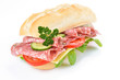Frisches Sandwich mit italienischer Salami