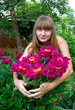 Girl with Peonies