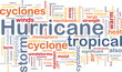 Hurrican weather background concept