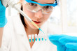 Researchers loads PCR samples