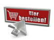 Hier bestellen! - Schild mit Pfeil Hier bestellen! - Schild mit Pfeil