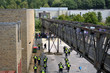 Police and protestors clash at the EDL Demonstration in Halifax