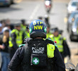 Police and protestors clash at the EDL Demonstration in Halifax