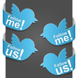 Left and right side signs - Follow me and Follow us. Vector. Left and right side signs - Follow me and Follow us. Vector.