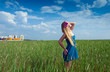 woman on green grass