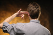 Man from behind