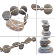 zen collage natürliche farben