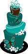 Vector: Whimsical Wedding Cake Whimsical Wedding Cake