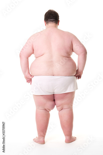 Photo: Real overweight man Real overweight man