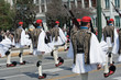 Evzones in Greek military parade Evzones in Greek military parade