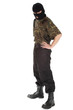 Photo: army man in camouflage shirt and balaclava army man in camouflage shirt and balaclava