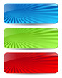 Abstract vector banners set