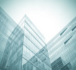 business background of glass and metallic modern architecture in