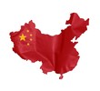 Drapeau carte chinois
