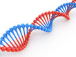 DNA code 3d concept isolated on white DNA code 3d concept isolated on white