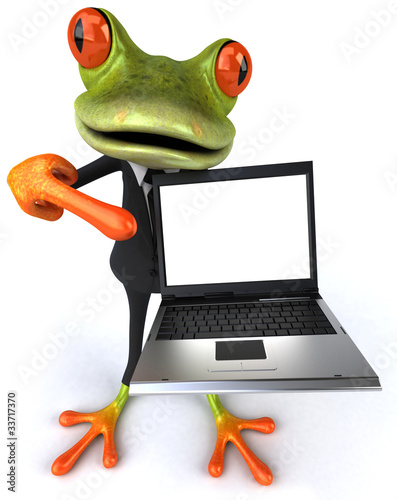 Illustration: Business frog Business frog