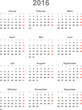 Kalender 2016