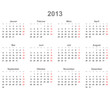 Kalender quer 2013
